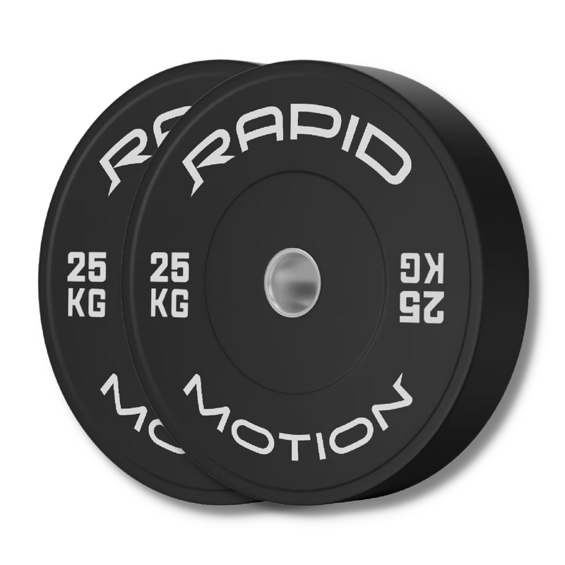 '-Budget Black Bumper Plate Package-Gym Direct