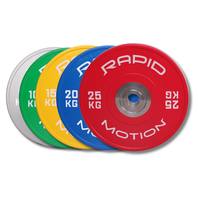'-Coloured Bumper Plate Package-Gym Direct