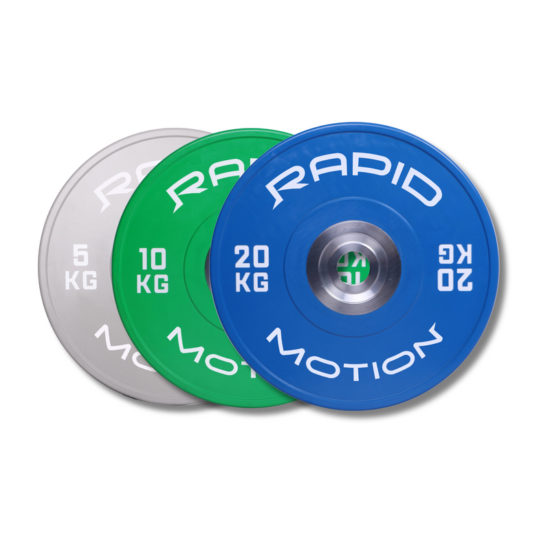 '-Coloured Bumper Plate Package-Gym Direct