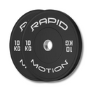 '-Budget Black Bumper Plates-Gym Direct