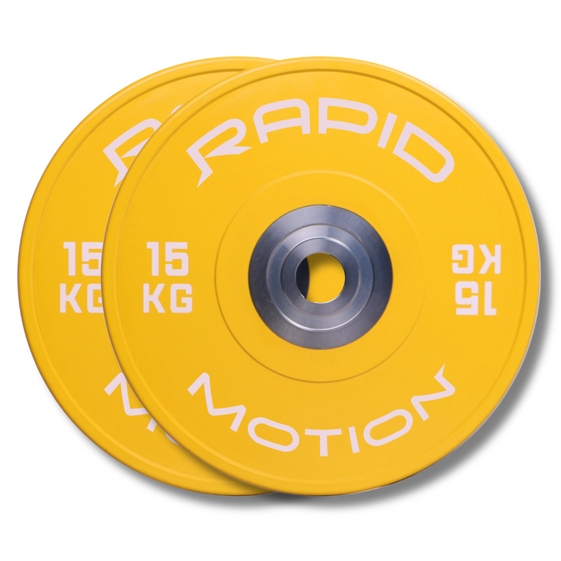 '-Coloured Bumper Plate Package-Gym Direct