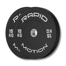 '-Budget Black Bumper Plates-Gym Direct