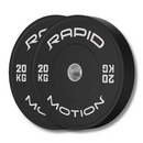 '-Budget Black Bumper Plates-Gym Direct