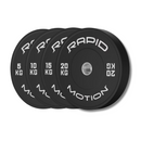 '-Budget Black Bumper Plate Package-Gym Direct