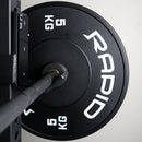 '-Budget Black Bumper Plates-Gym Direct