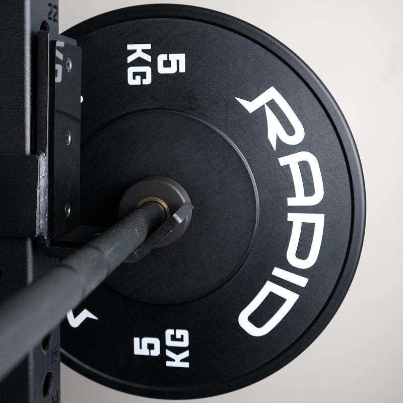 '-Budget Black Bumper Plates-Gym Direct