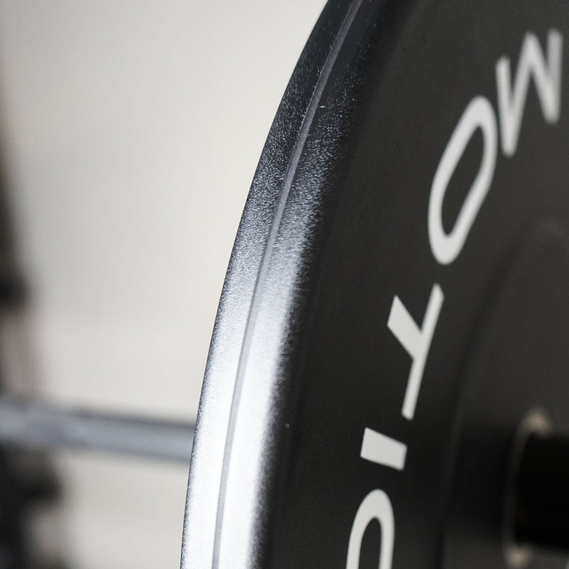 '-Budget Black Bumper Plates-Gym Direct