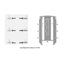 Stainless Steel Weight Plate Holders for FT1010-Gym Direct