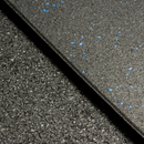 Commercial Rubber Gym Flooring (FIRE-RATED) - 15mm Gym Mats (Black w/Blue Flecks) (NON-TOXIC) | Rapid Motion