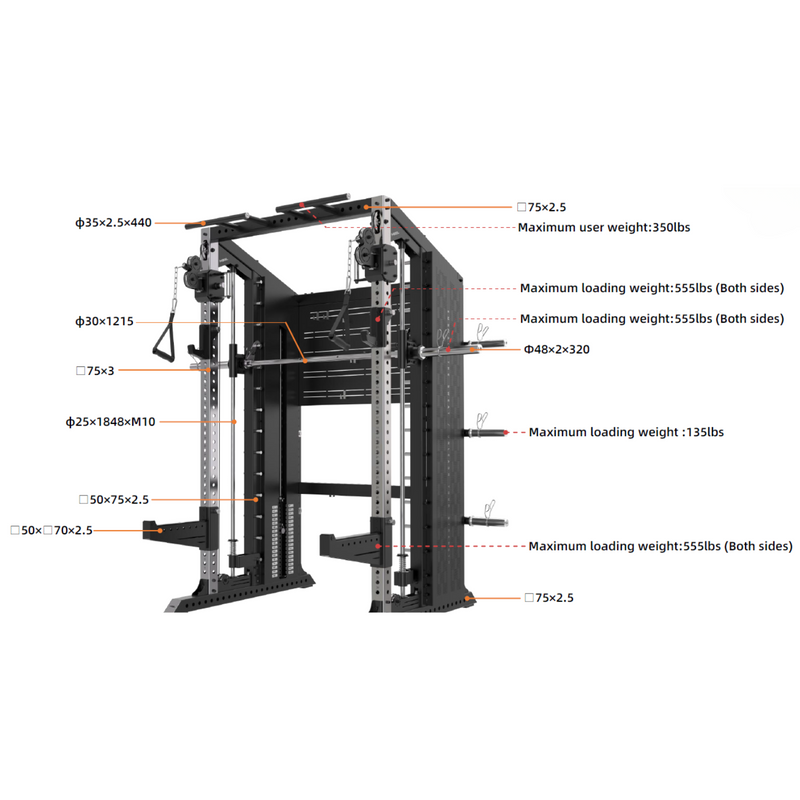 '-Commercial Multi-Functional Trainers-Gym Direct
