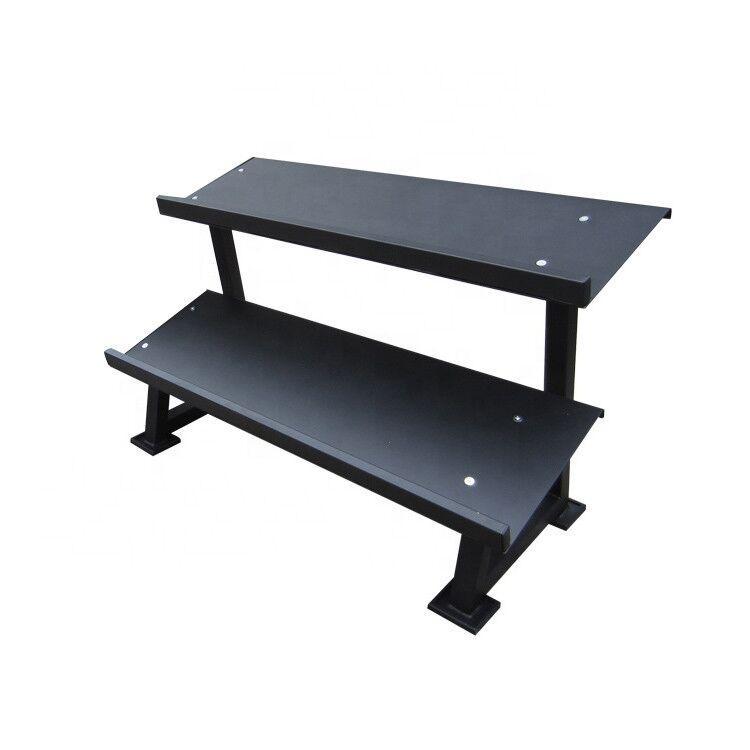 2 Tier Dumbbell Rack 120cm Long-Gym Direct