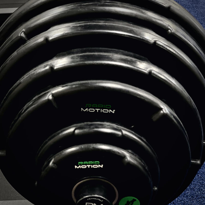 Rapid Motion Olympic Rubber Weight Plates (Sold As Pair)-Gym Direct