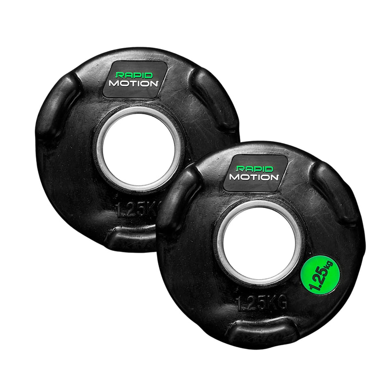 Rapid Motion Olympic Rubber Weight Plates (Sold As Pair)-Gym Direct