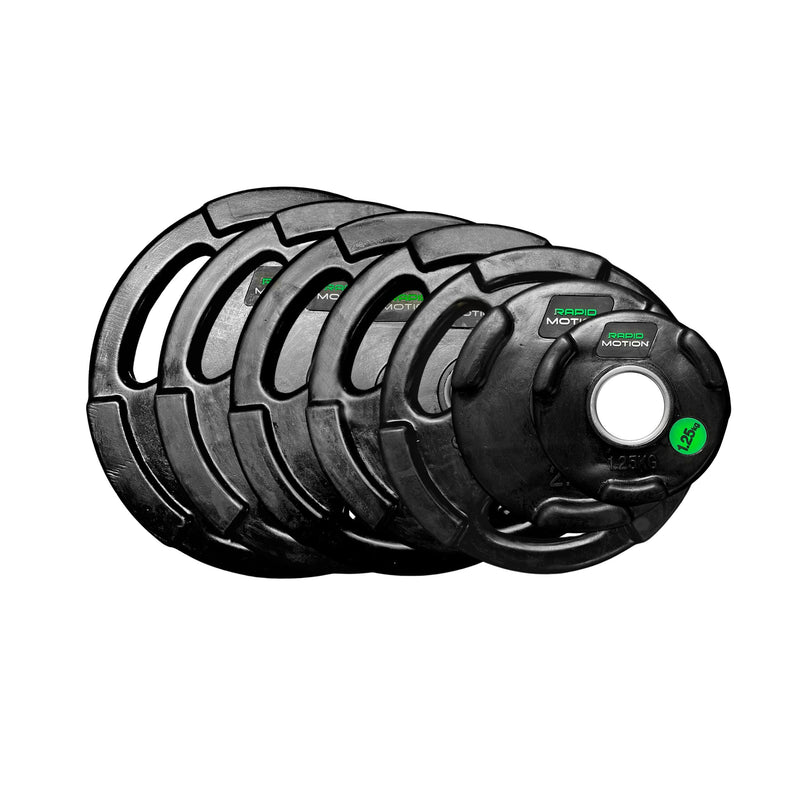 Rapid Motion Olympic Rubber Weight Plates (Sold As Pair)-Gym Direct