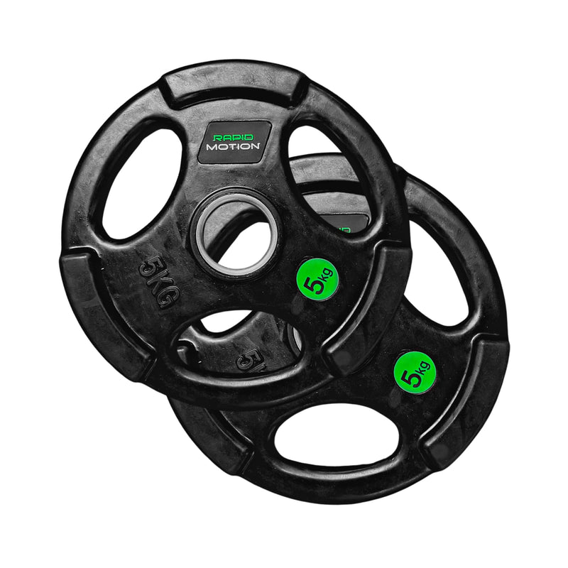 Rapid Motion Olympic Rubber Weight Plates (Sold As Pair)-Gym Direct