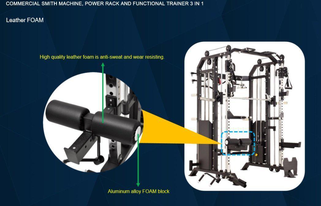 RapidMotion Functional Trainer with Smith Machine and Power Rack FT100