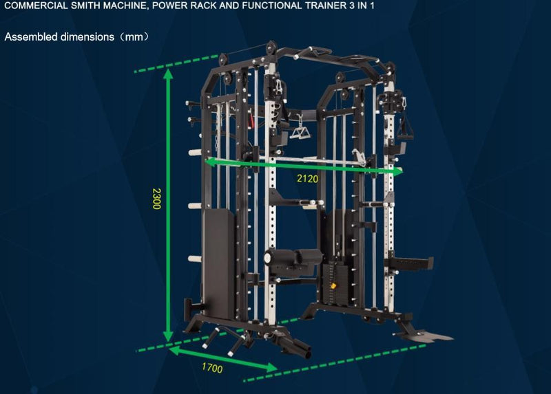 Functional Trainer with Smith Machine and Power Rack FT1007 | Rapid Motion