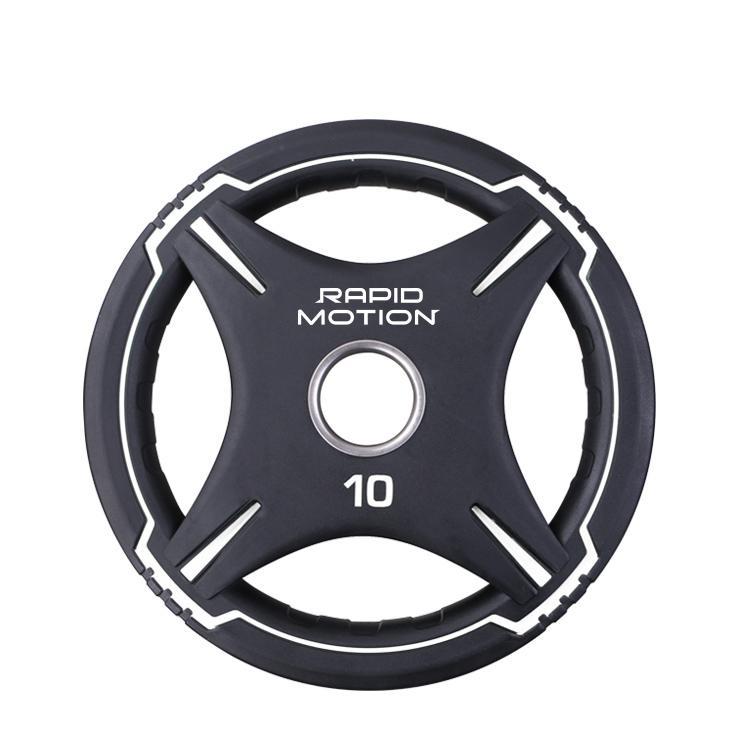 Quad Grip PU Olympic Weight Plates | Rapid Motion