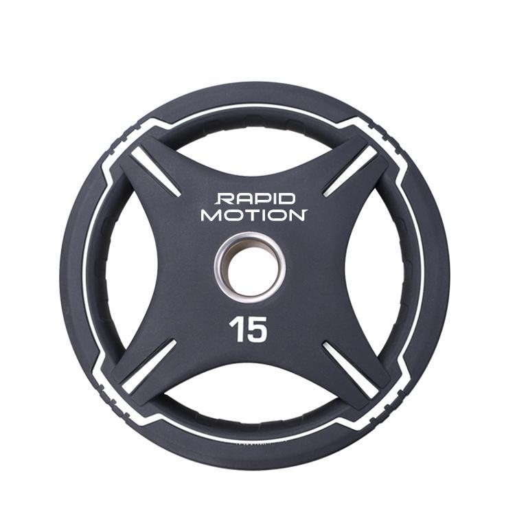 Quad Grip PU Olympic Weight Plates | Rapid Motion