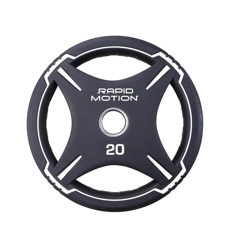 Quad Grip PU Olympic Weight Plates | Rapid Motion