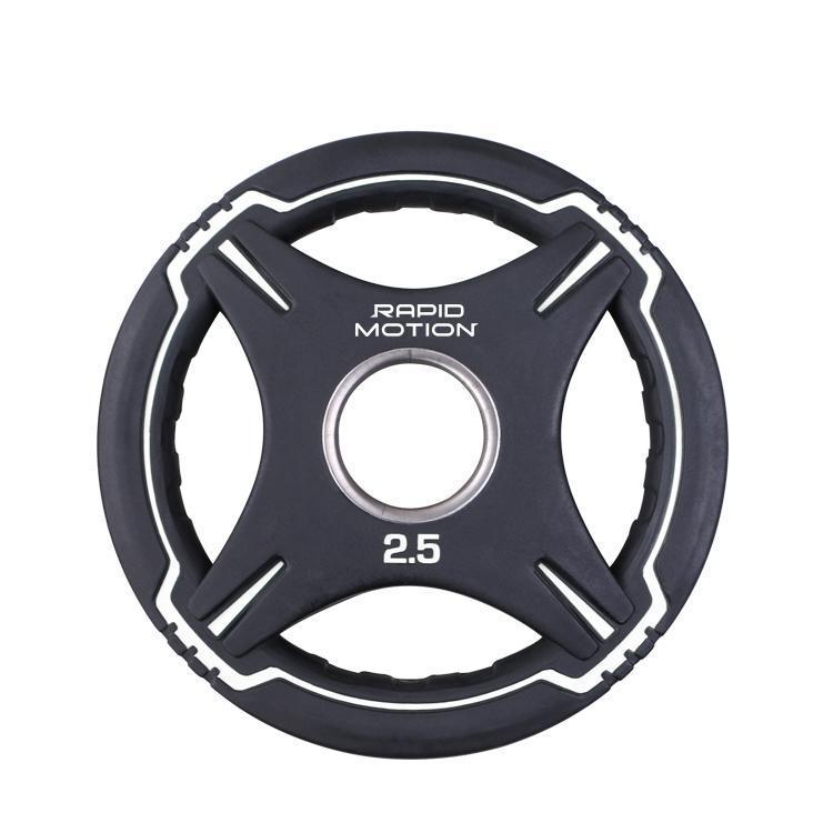 Quad Grip PU Olympic Weight Plates | Rapid Motion